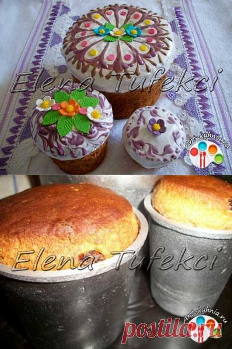 Кулич &quot;Помпезный&quot; (МК от Елены).