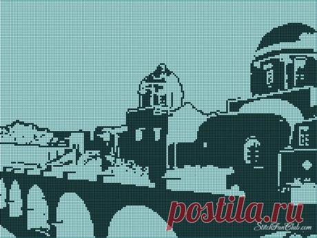 Схемы для вышивки крестом. Монохром-2 (200 фото)