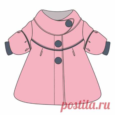 Выкройка пальто для маленькой девочки | Шкатулка