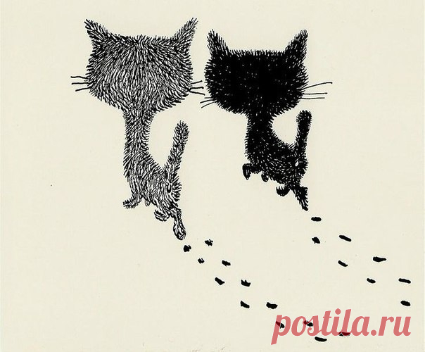 Добрые и позитивные коты в рисунках. Кошачий арт. Рисунки котов. Доброе искусство. - СЧАСТЬЕ ЕСТЬ! Философия. Мудрость. Книги. — ЖЖ