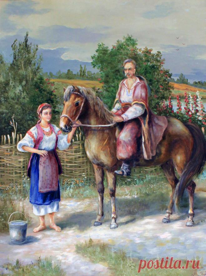 "встреча" масло\холст\ авторская