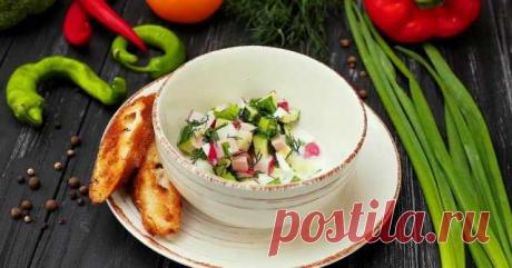 Окрошка на сметане — Готовим дома