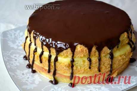Бостонский кремовый торт (Boston Cream Pie) рецепт с фото, как приготовить на Webspoon.ru