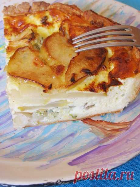 Расчудеснейший киш с белой рыбой, имбирём и грушей