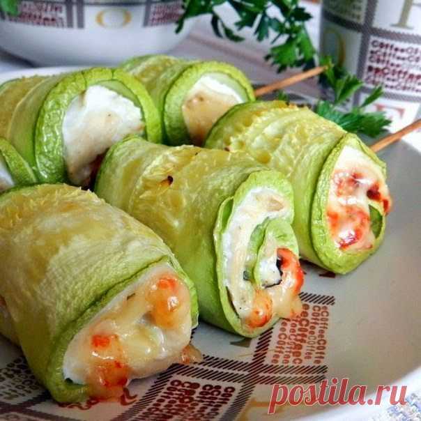 Кулинарные Рецепты и Новости: Суперские рулетики из кабачков с куриным мясом