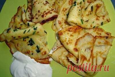 Рецепты Вкусных Домашних Блюд: Вкусные тонкие картофельные блины