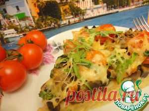 Паста запечённая с шампиньонами - кулинарный рецепт