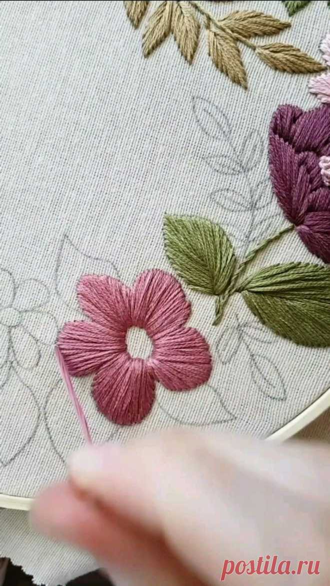 Dies enthält ein Bild von: hand embroidery patterns easy