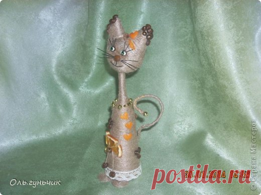 Кофейные кот, ежик и подсвечник + мини МК | Страна Мастеров