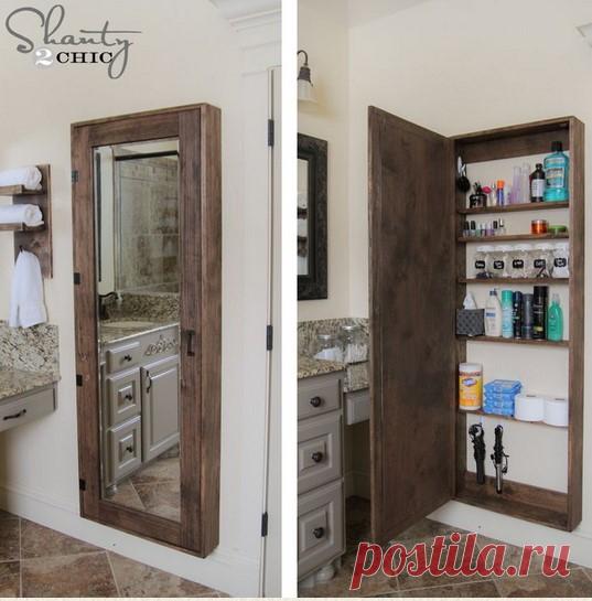 Компактный шкаф-дверь своими руками.