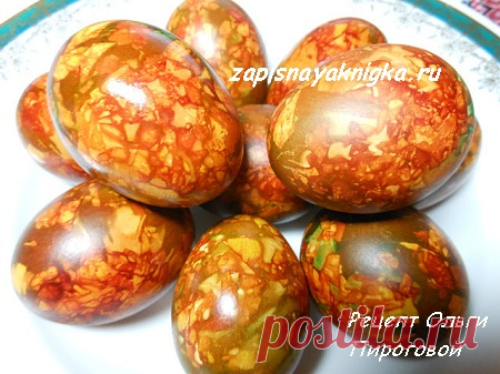 Мраморные яйца к Пасхе