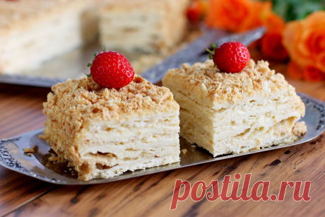 Торт Наполеон на пиве. - Рецепты для дома Торт «Наполеон», наверное, один из самых любимых тортов. Несмотря на то, что его рецепт многие хозяйки считают слишком трудоемким, все равно торт «Наполеон» чаще другой выпечки украшает праздничные столы. Известно, что основой для торта «Наполеон» является слоеное тесто, а вот приготовить его можно по-разному. Один из вариантов – слоеное тесто на пиве. Такое тесто легко […]