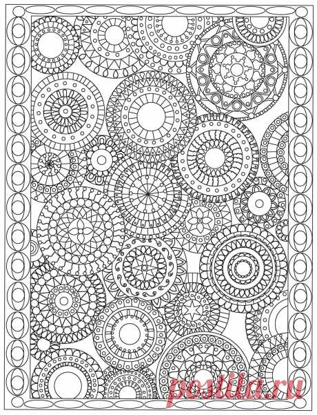 Контурные рисунки. Раскраски. Микс