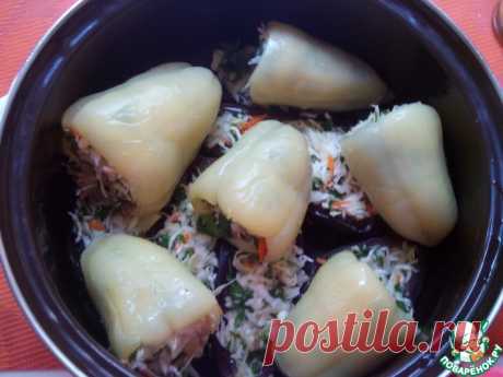 Квашеные баклажаны и перцы с капустой Кулинарный рецепт(***)