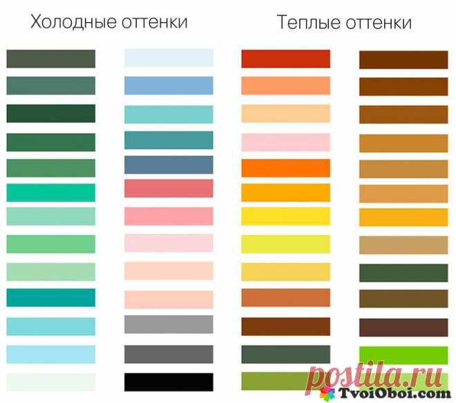 Таблица сочетания цветов | TVOIOBOI.COM
