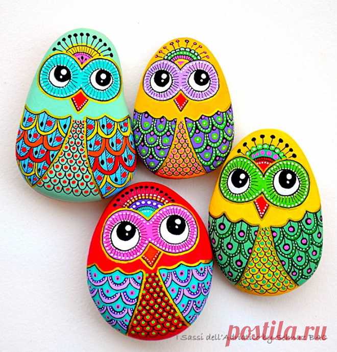 Рисуем на камнях — Сделай сам, идеи для творчества - DIY Ideas