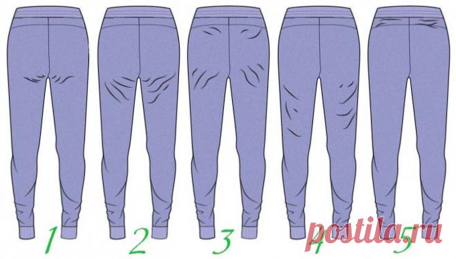 ШЬЮ САМА. Дефекты посадки брюк сзади. Корректировка лекал В процессе пошива как женских, так и мужских брюк нередко швеи сталкиваются с проблемами раскроя, построения или сборки данного изделия. Предлагаю вам несколько