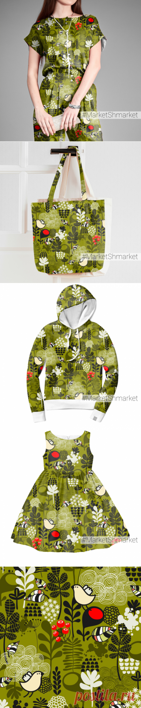 Ткань Болотный день - закажи на #MarketShmarket.com любая ткань с любым принтом