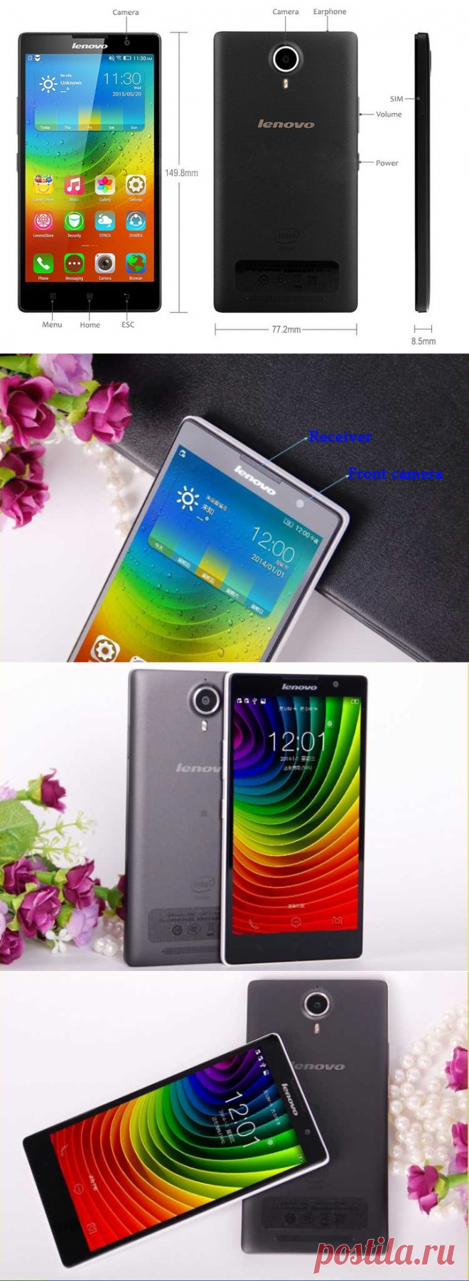 AliExpress GroupBuy Lenovo K80 4G-телефон на Android 4.4, In...