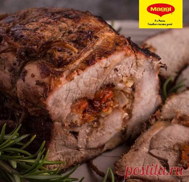 СВИНИНА С КЛЮКВЕННОЙ НАЧИНКОЙ - Надо приготовить! Рецепт Свинина с клюквенной начинкой  от Maggi.ru. Лучшие рецепты вкуснейших блюд специально для Вас.