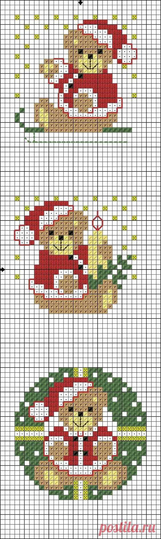 Marque-pages oursons de Noël