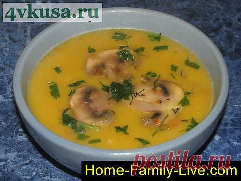 Суп пюре из тыквы с грибами | 4vkusa.ru