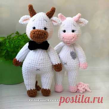 Коровка и бычок Коровка и бычокАвтор @plushevaya_masterskaya_lubanni.