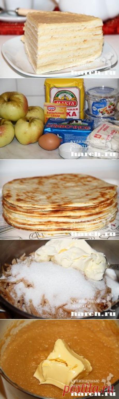 Творожный торт с яблочным кремом | Харч.ру - рецепты для любителей вкусно поесть