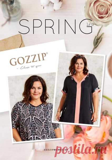 Gozzip - датский lookbook одежды для полных женщин среднего возраста весна 2018