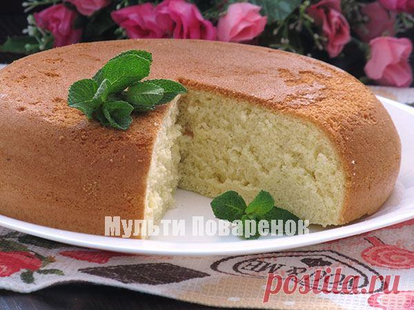 Бисквит в мультиварке: рецепт с пошаговыми фото | Мультиповаренок