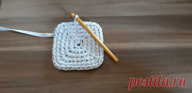 Вяжем крючком идеальный квадрат без шва узором галочка | Anna Gri Crochet | Яндекс Дзен