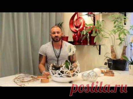 Уроки флористики Славы Роска. Мастер-класс по новогодним композициям.