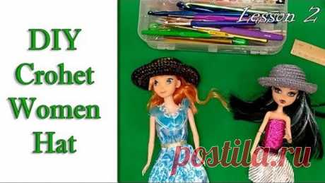 ШЛЯПА КРЮЧКОМ от начала до конца - МК 2/ DIY Step by step Crochet Women Hat
