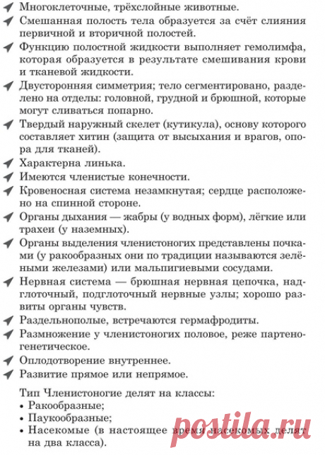 ХАРАКТЕРИСТИКА ТИПА ЧЛЕНИСТОНОГИЕ