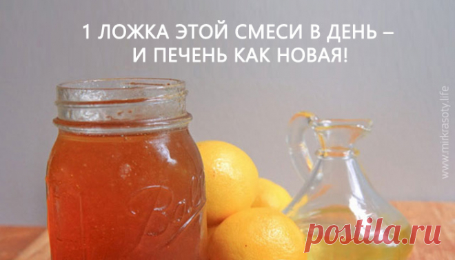 1 ложка этой смеси натощак — и печень как новая!