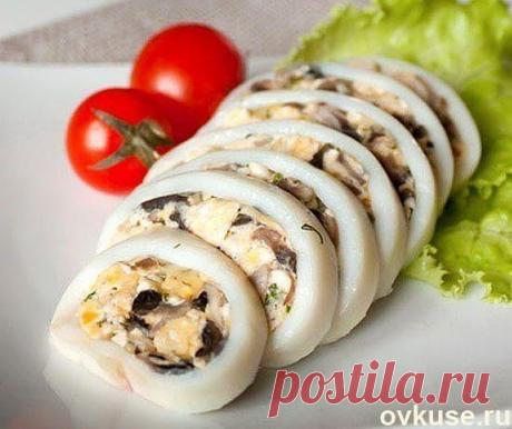 КАЛЬМАРЫ ФАРШИРОВАННЫЕ - Простые рецепты Овкусе.ру