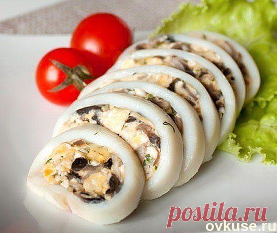 КАЛЬМАРЫ ФАРШИРОВАННЫЕ - Простые рецепты Овкусе.ру