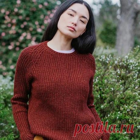 Пост на стене #вязание #спицы #джемпер #реглан