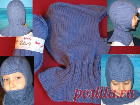 Шапка - шлем для мальчика + МК