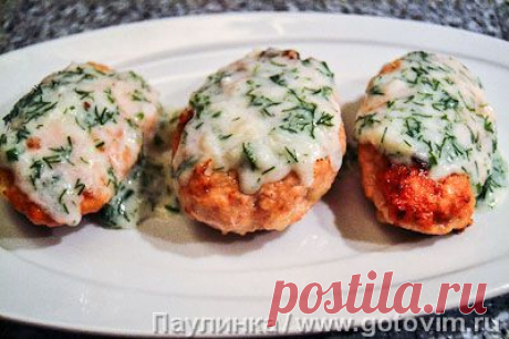 Куриные сырники с молочным соусом. Фото-рецепт / Готовим.РУ