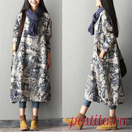 Цветочные хлопчатобумажные одеяния