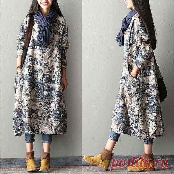 Цветочные хлопчатобумажные одеяния