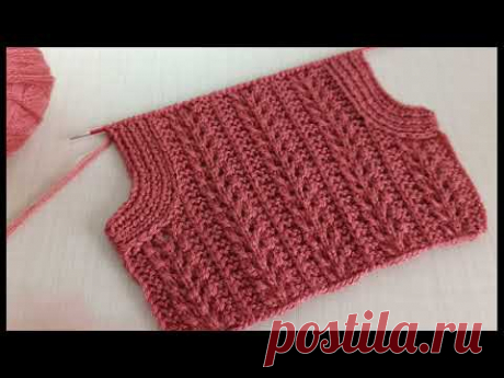 YELEKLERDE ARKA KOL KESİMİ NASIL YAPILIR /yelek modelleri ❤️ Knitting Patterns /Strickmuster