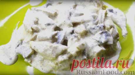 Рецепт: Фрикасе из курицы с грибами на RussianFood.com