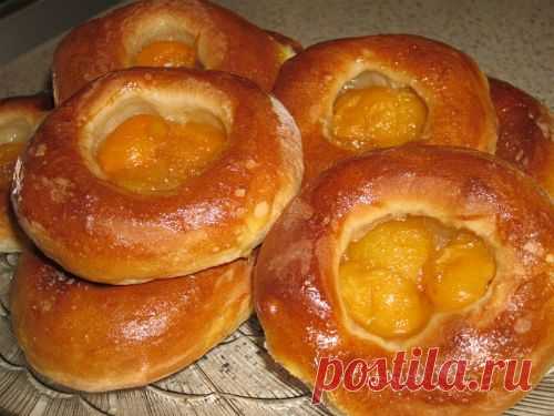 Ватрушки с абрикосами | "Просто и очень вкусно"