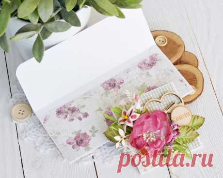 ScrapTherapy *Вдохновение*: МК &quot;Подарочный конверт для денег&quot;