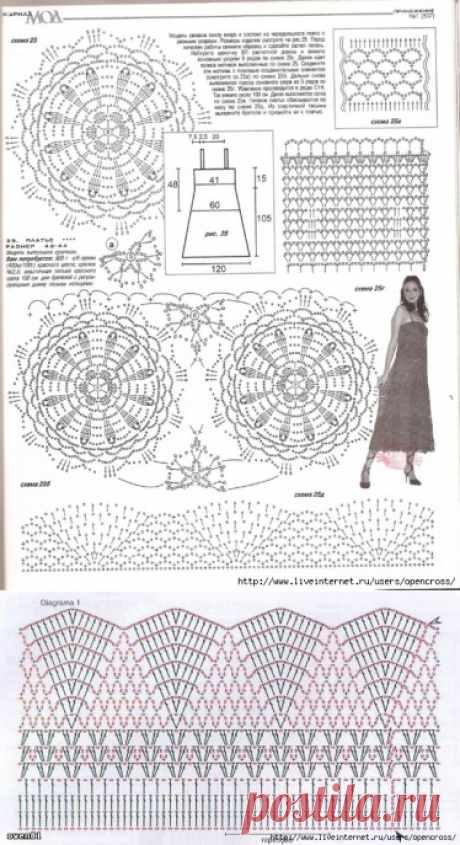 Летняя ажурная юбка
