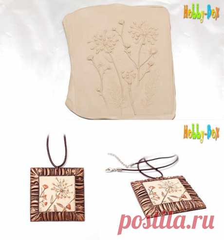 Текстурный лист с растительными мотивами - Ярмарка Мастеров - ручная работа, handmade