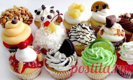 Классические капкейки и как можно их украсить

Для теста:

Мука – 200 г
Сахар – 150 г
Молоко – 120 мл
Соль
Масло сливочное – 100 г
Яйца – 2 шт.
Разрыхлитель – 1 ч. л.

Приготовление, в подробнее...