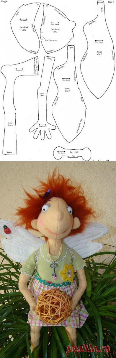 Джилл Маас.выкройка феи  - vvictoriavv